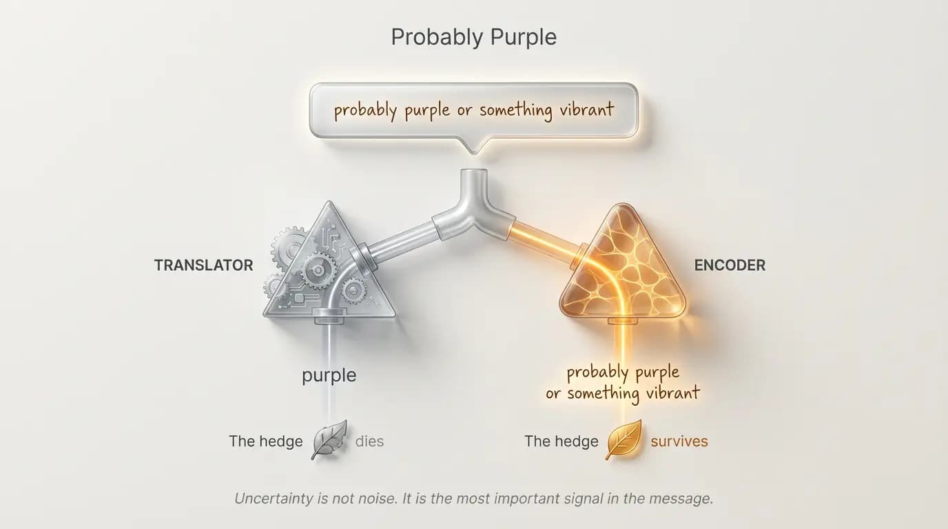 Probably purple — the texture of probabilistic thinking