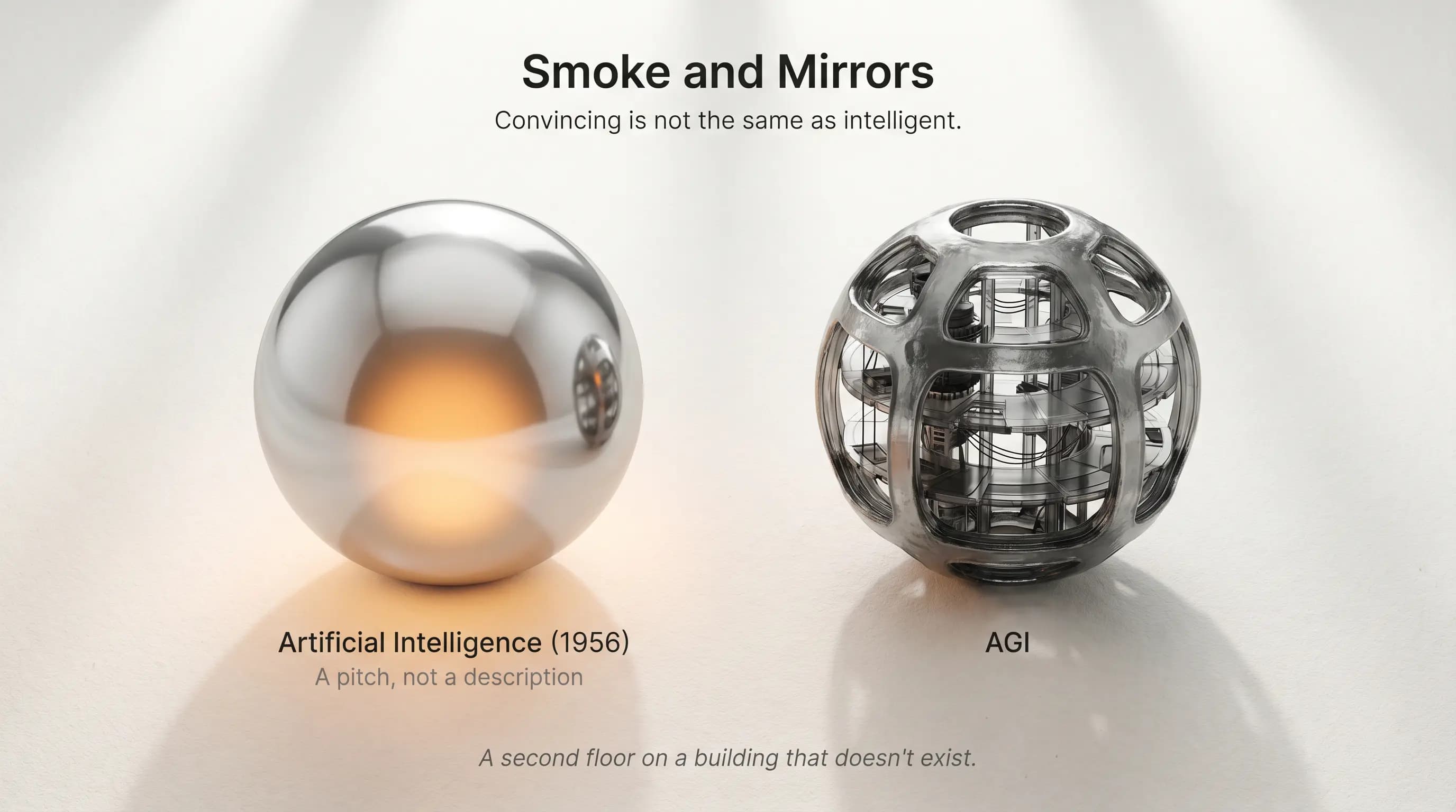 Smoke and mirrors — appearance versus mechanism