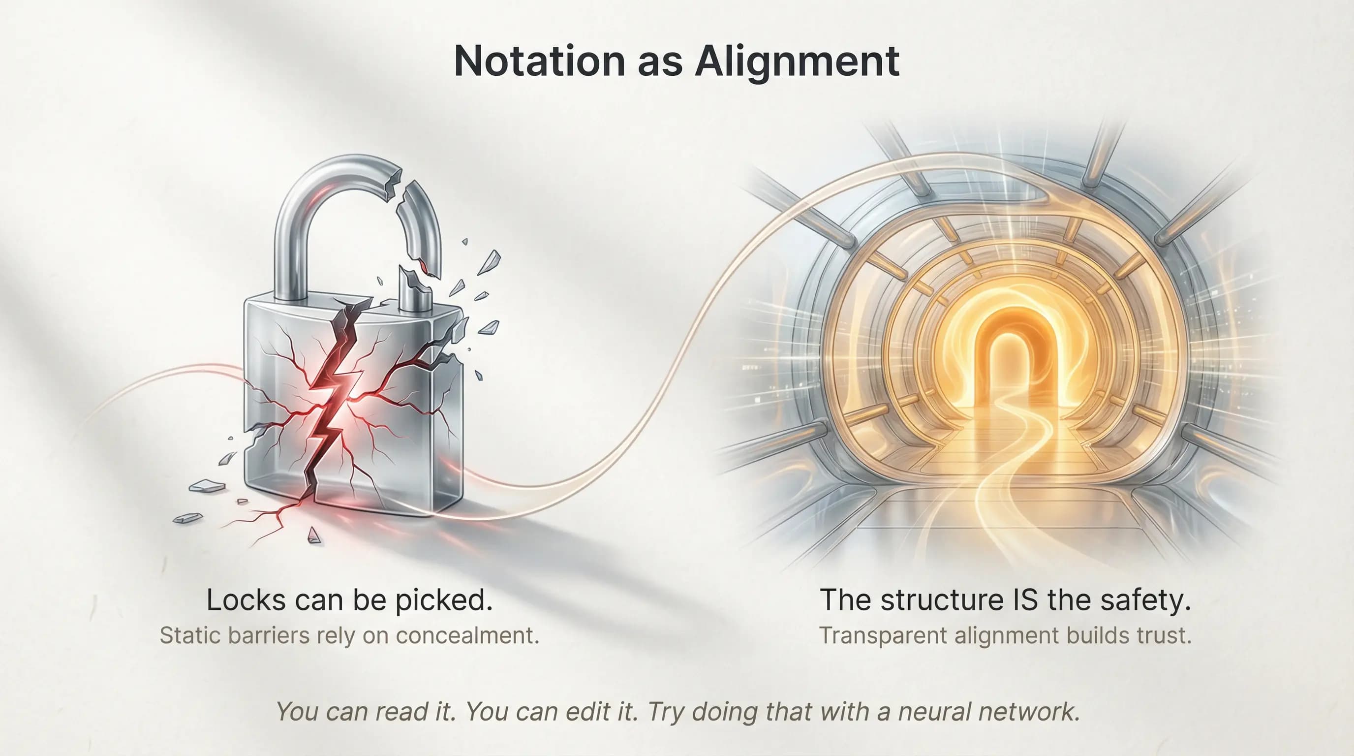 Notation as alignment — the script shapes the thought